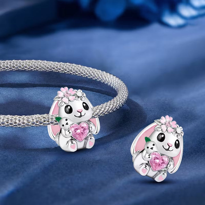 Charm Lapin rose - Maison Perle