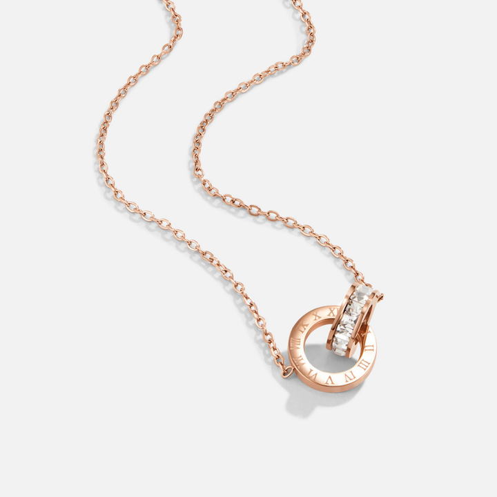 Collier infini en or rose