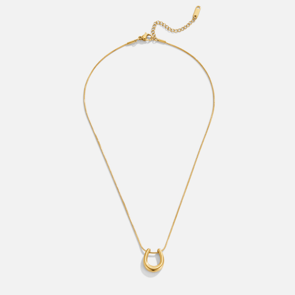 Collier doré s konskou podkovou