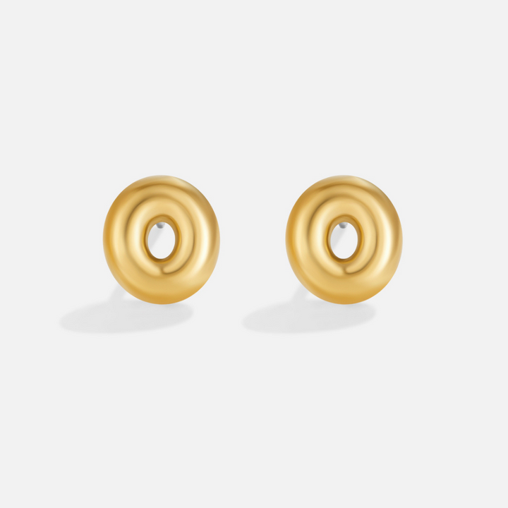 Boucles d’oreilles dorées bulles