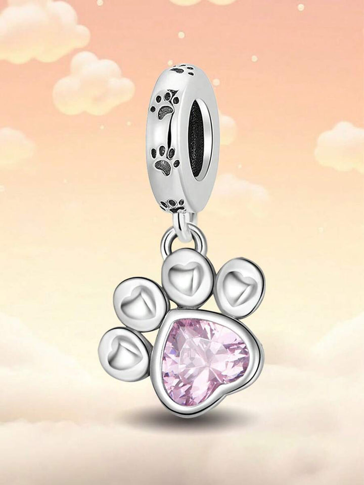 Charm avec empreinte rose - Maison Perle