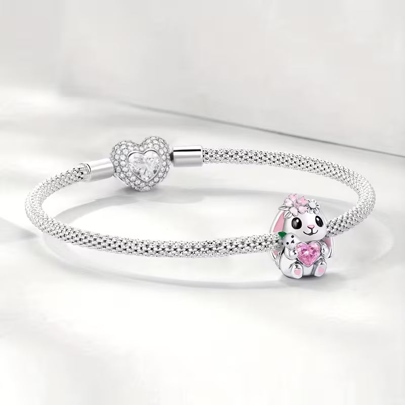 Charm Lapin rose - Maison Perle