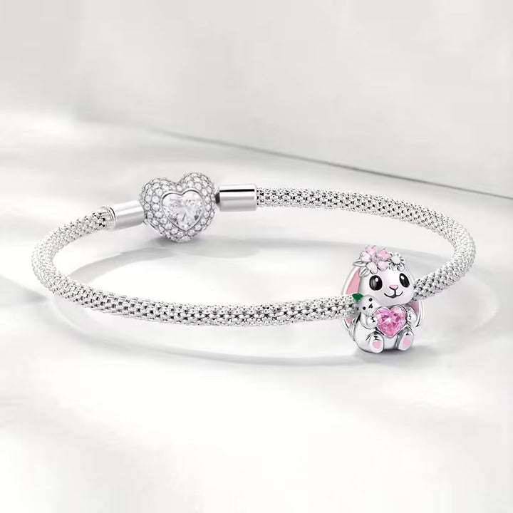 Charm Lapin rose - Maison Perle