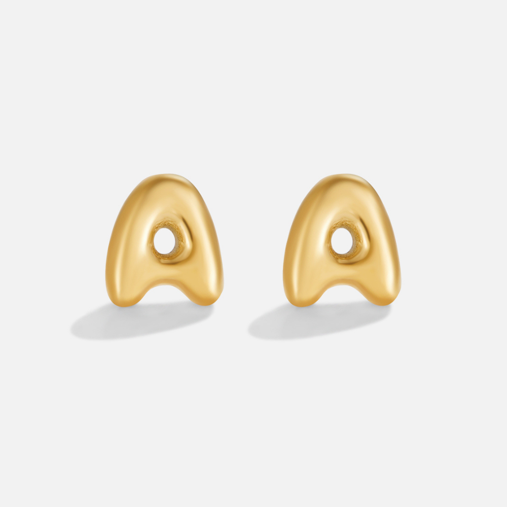 Boucles d’oreilles dorées bulles