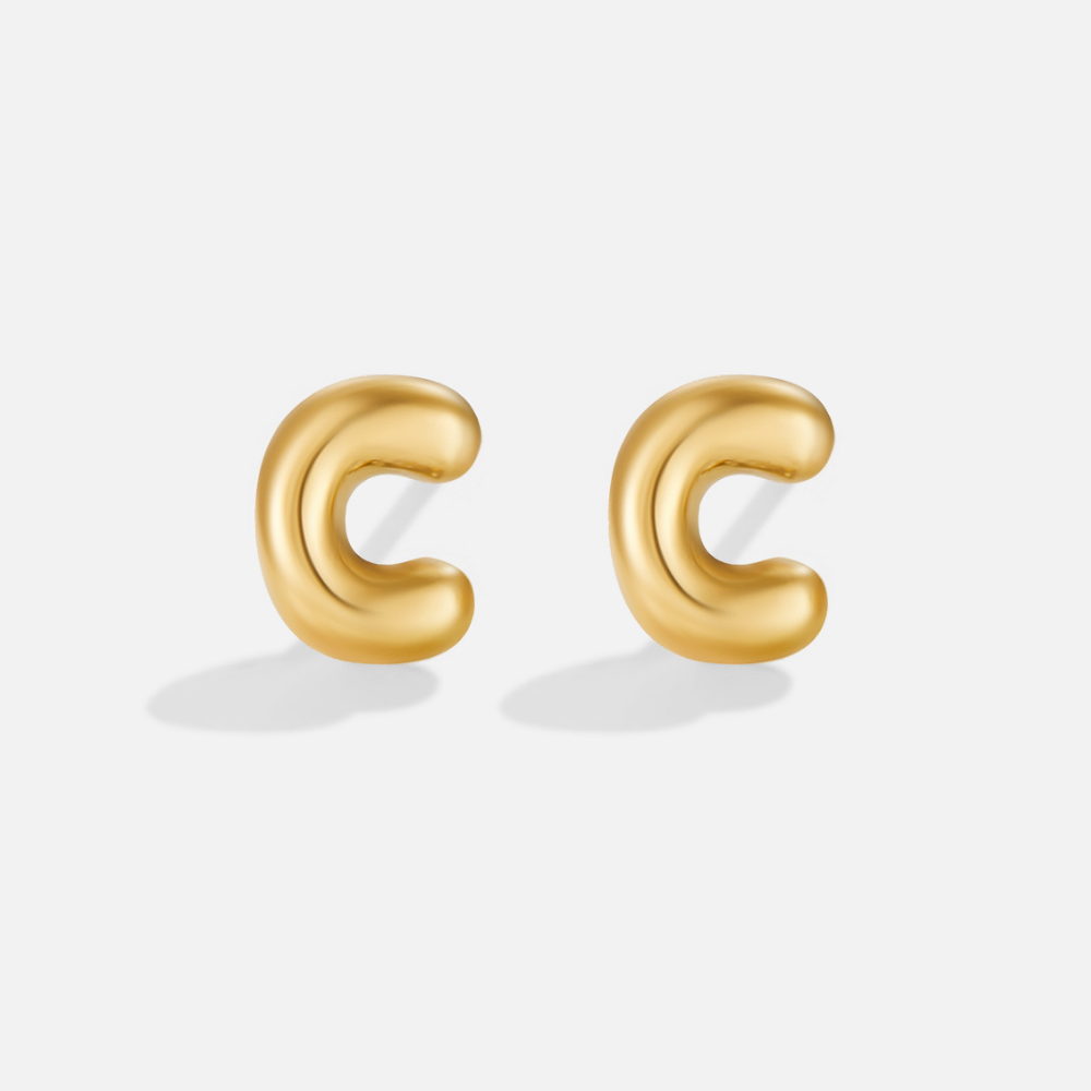 Boucles d’oreilles dorées bulles