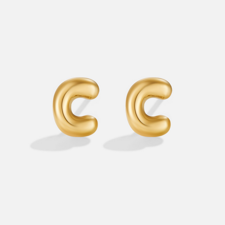 Boucles d’oreilles dorées bulles