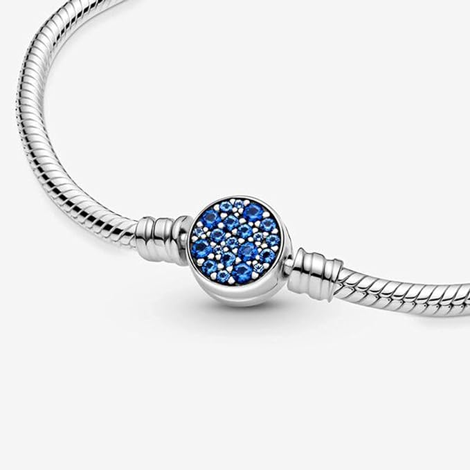 Bracelet avec Charm Cristal Bleu