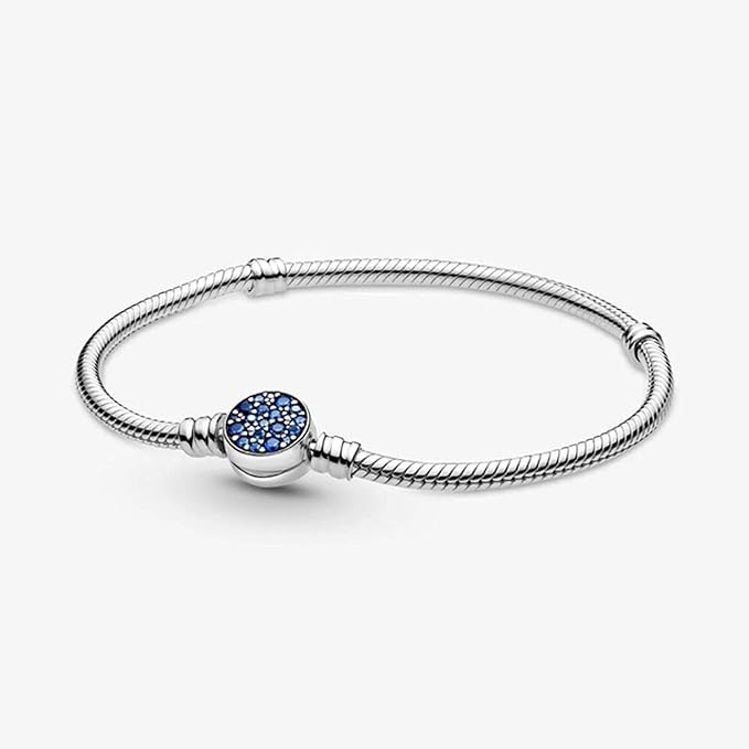 Bracelet avec Charm Cristal Bleu