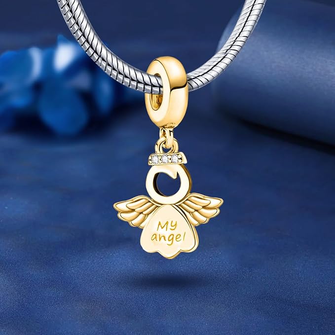 Charm Doré Mon Ange – Maison Perle