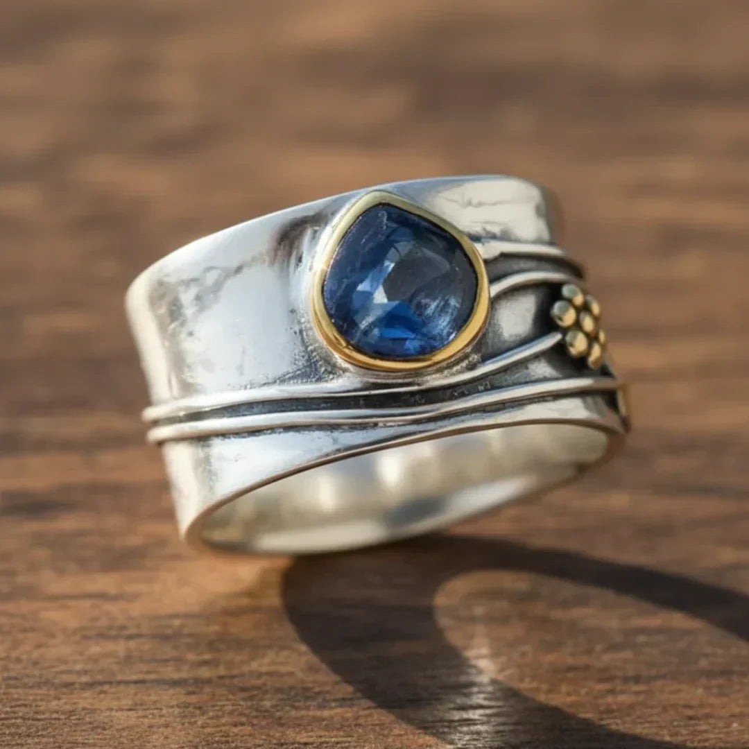 Bague Bree bohème méditation pierres fines