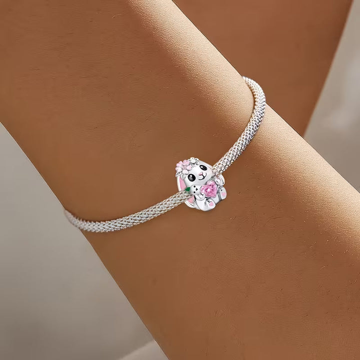 Charm Lapin rose - Maison Perle