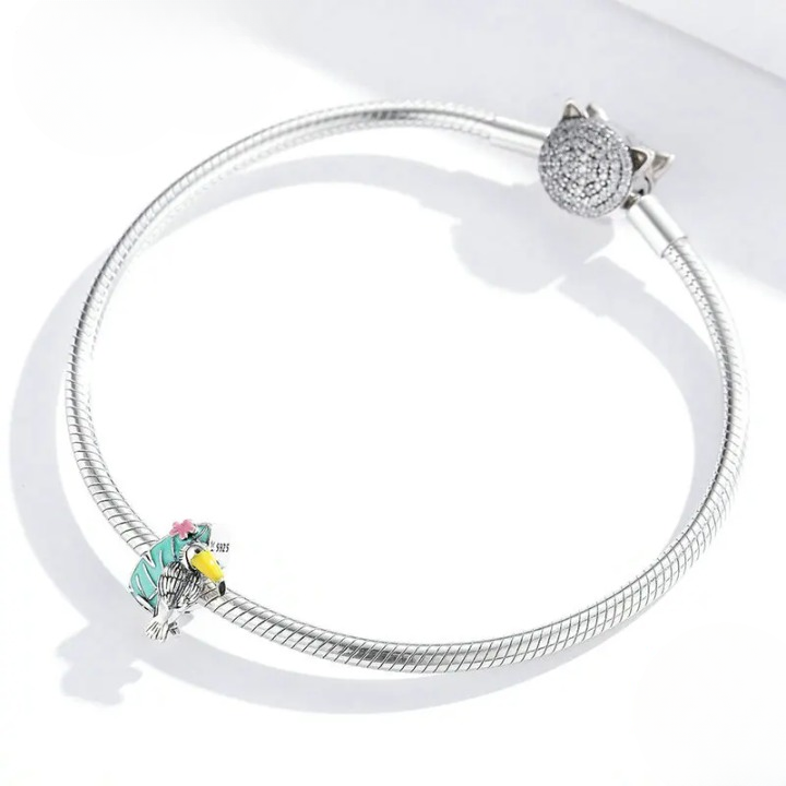 Charm Toucan multicolore - Maison Perle