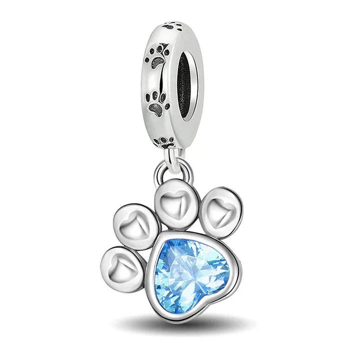 Charm Pattes bleu - Maison Perle