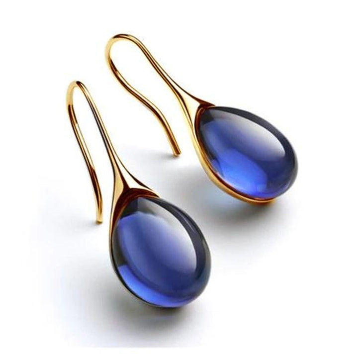 Boucles d’oreilles en cristal dorées et argentées