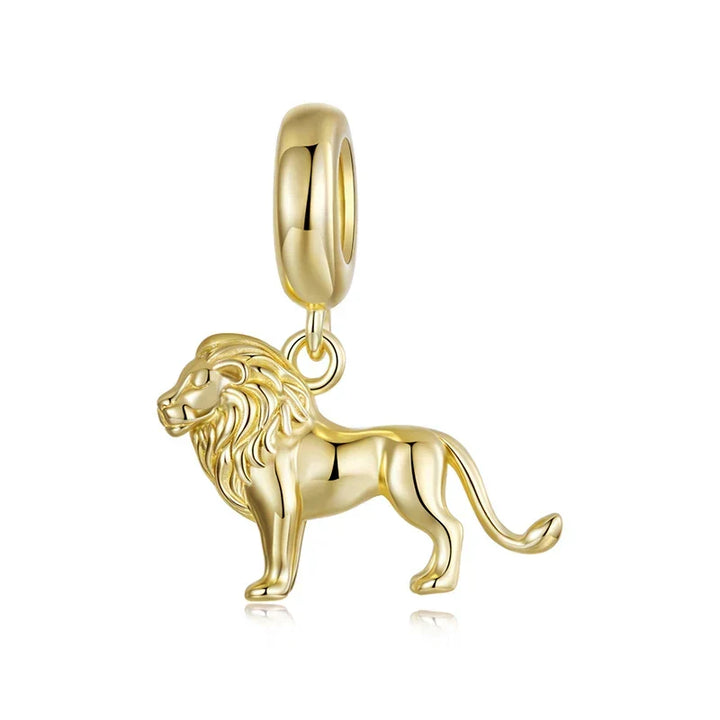 Charm Lion doré - Maison Perle