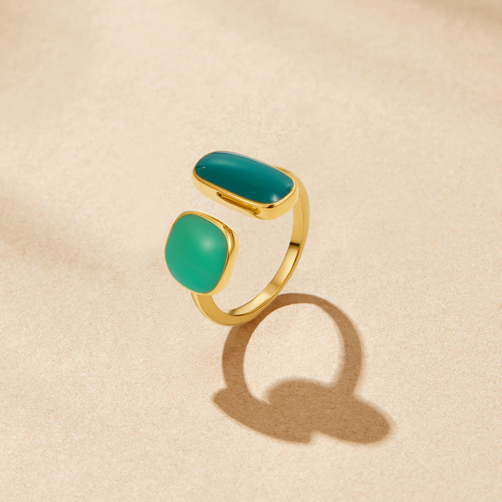 Bague verte saule