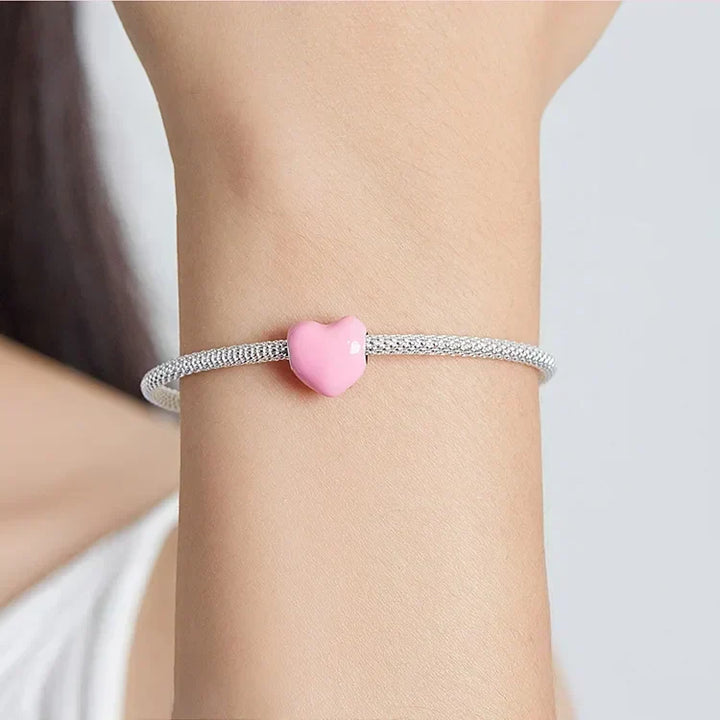 Charm rose avec cœur