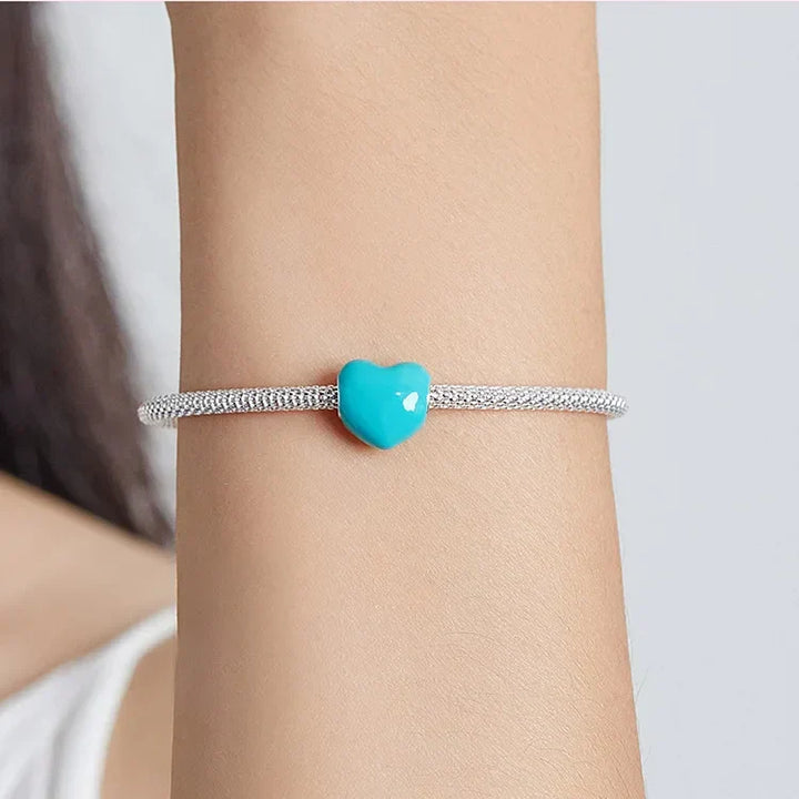 Charm Cœur Turquoise – Maison Perle
