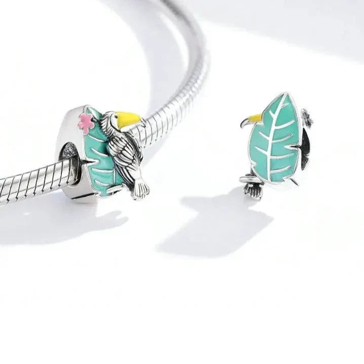 Charm Toucan multicolore - Maison Perle