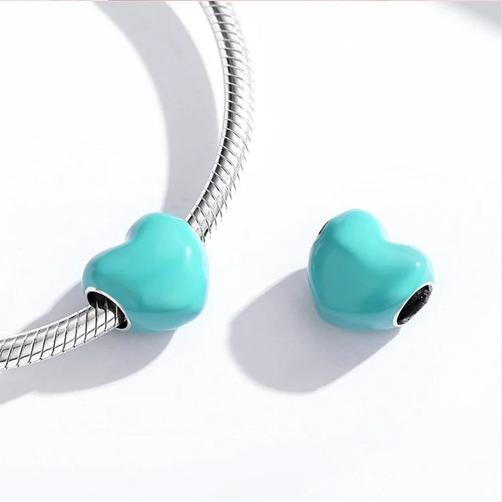 Charm Cœur Turquoise – Maison Perle