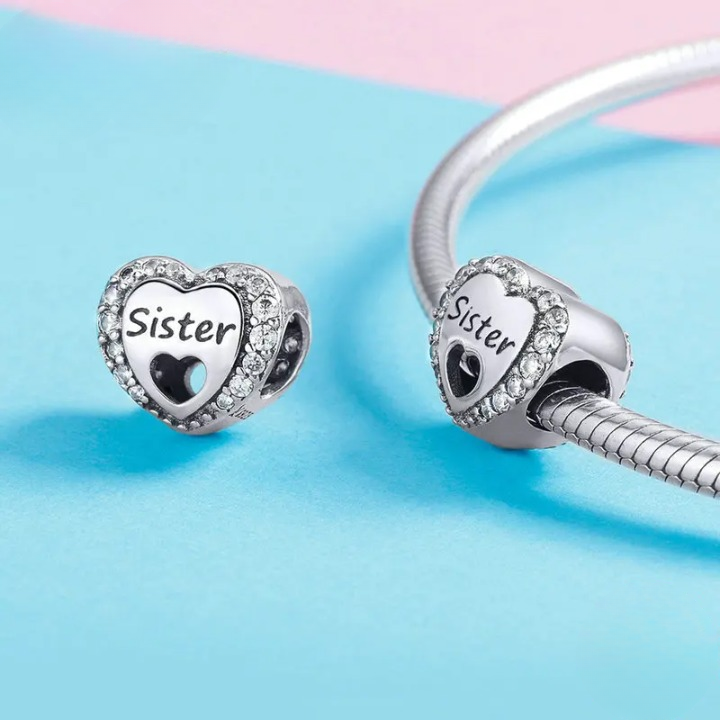 Charm Cœur pour Sœur – Maison Perle
