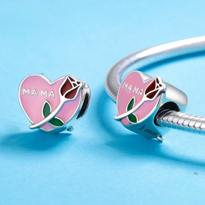Charm Rose pour Maman – Maison Perle