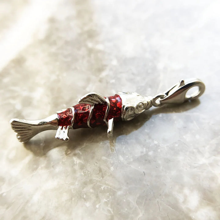 Charm Poisson rouge - Maison Perle