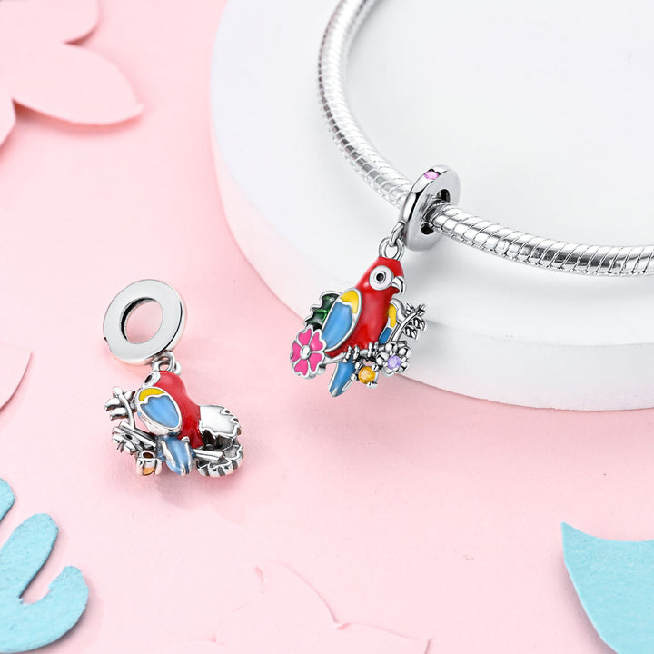 Charm Perroquet tropical - Maison Perle