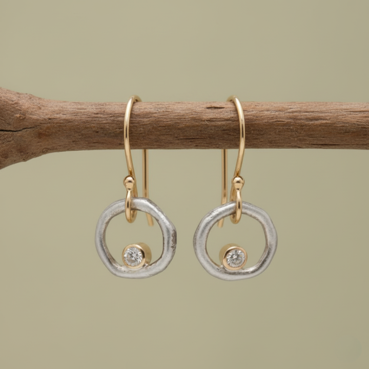 Boucles d’oreilles vintage Laura en zircon