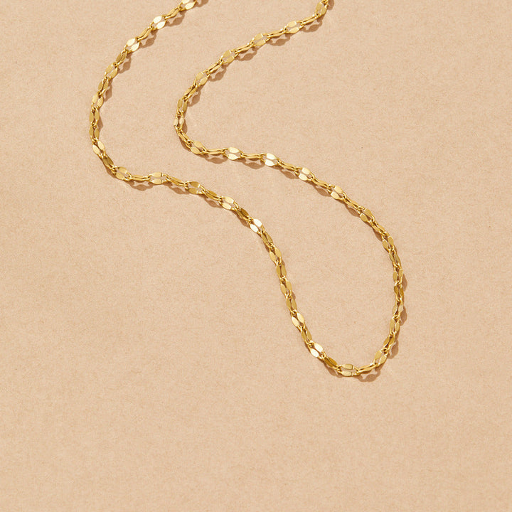 Collier en acier inoxydable doré Leila