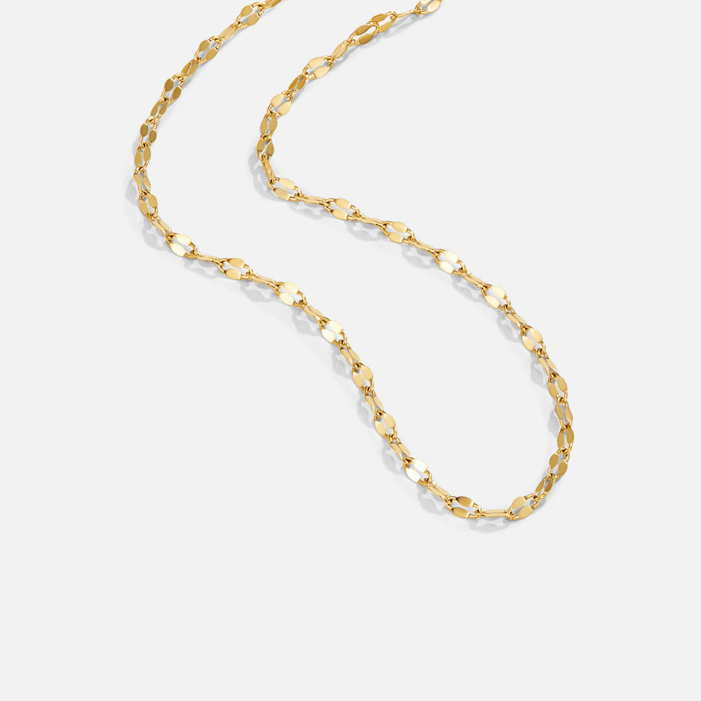 Collier en acier inoxydable doré Leila