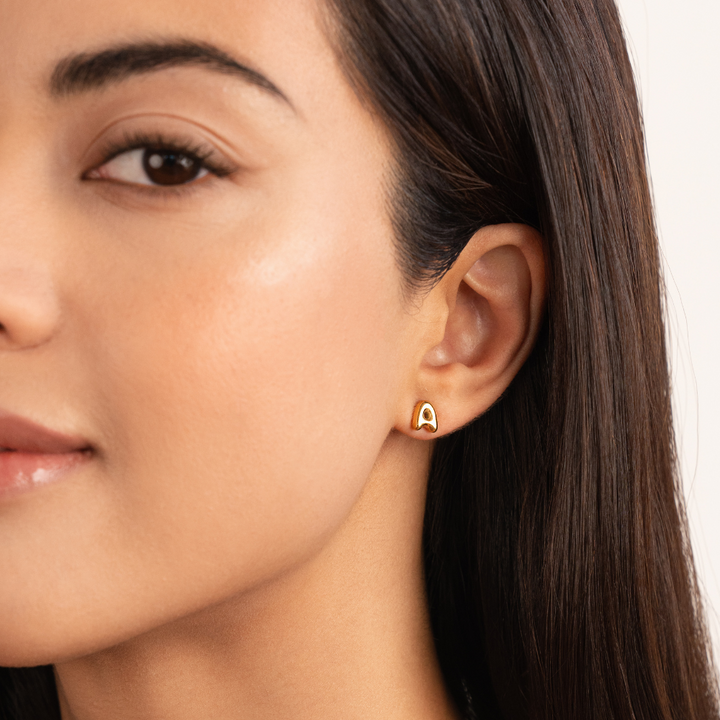 Boucles d’oreilles dorées bulles