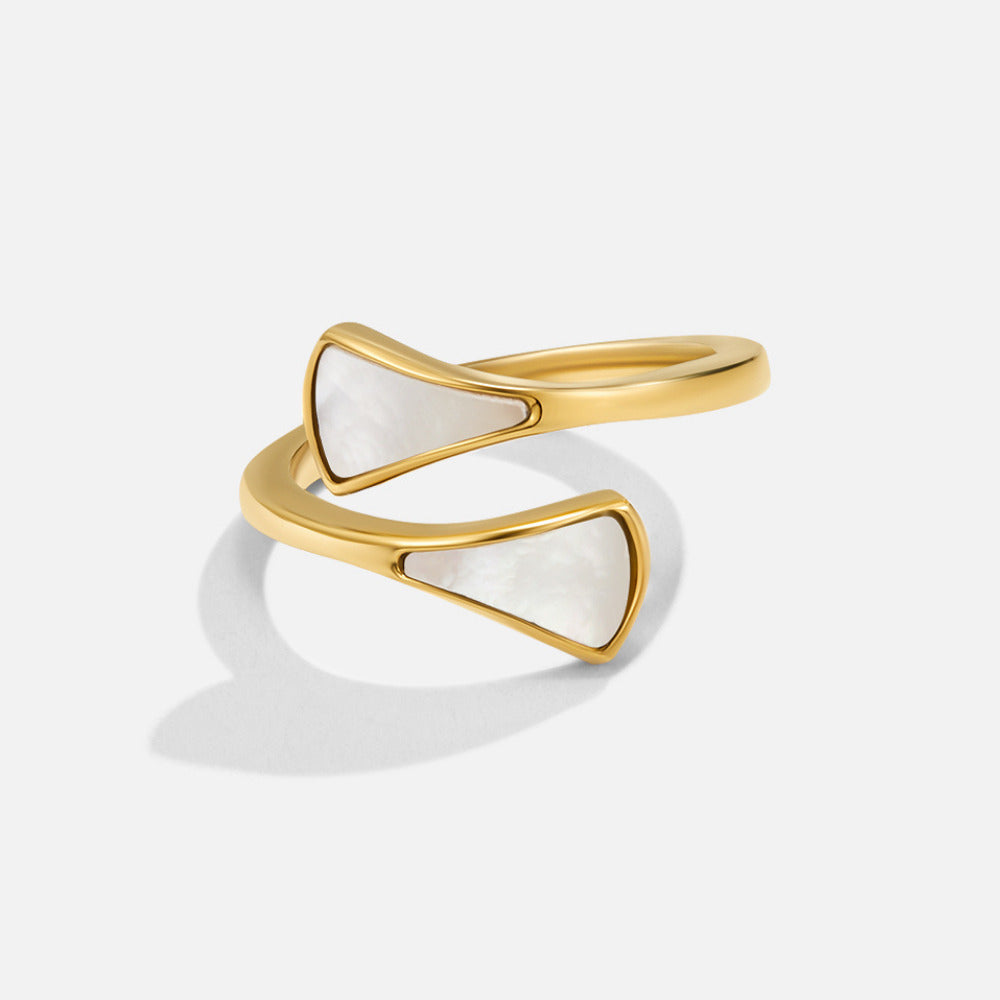 Bague nacre mate nacre coquillage