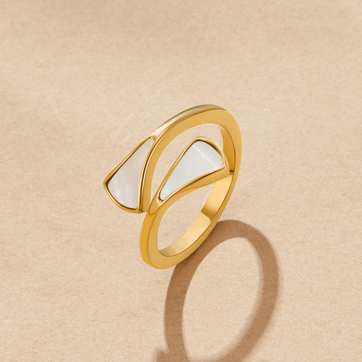 Bague nacre mate nacre coquillage