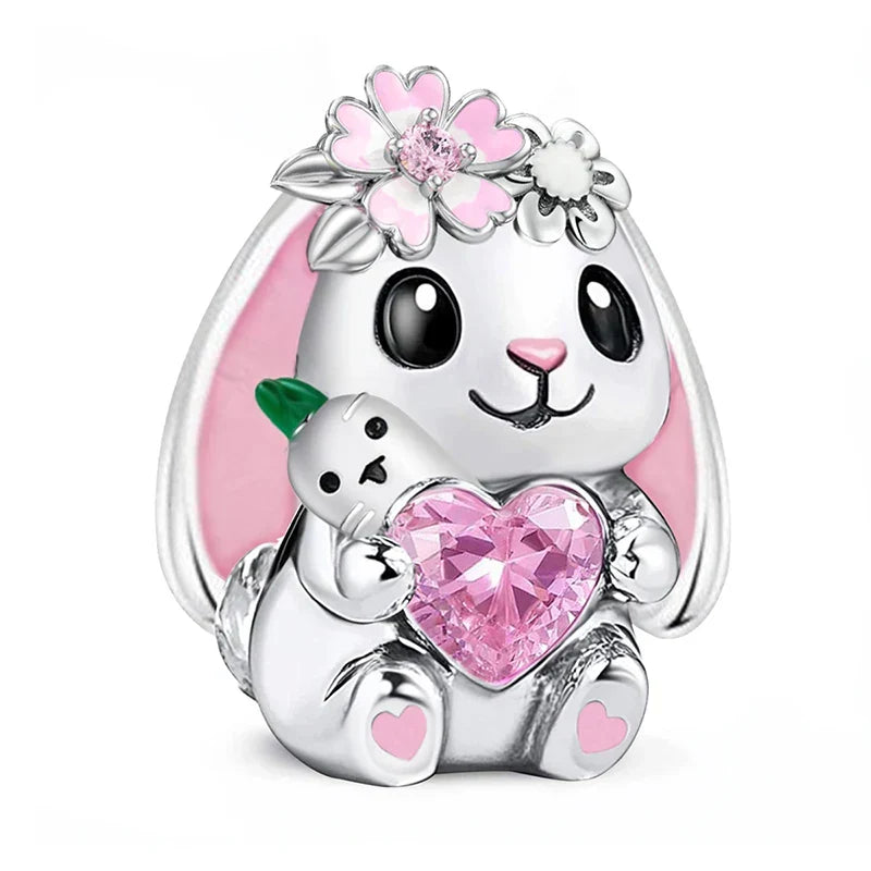 Charm Lapin rose - Maison Perle