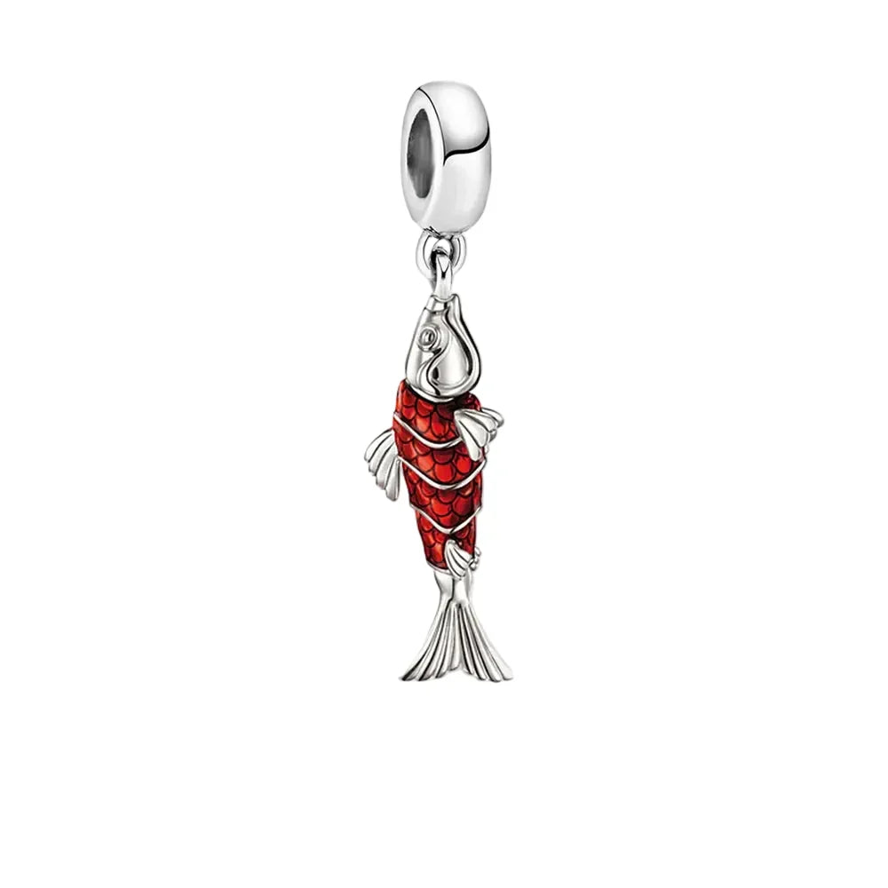 Charm Poisson rouge - Maison Perle