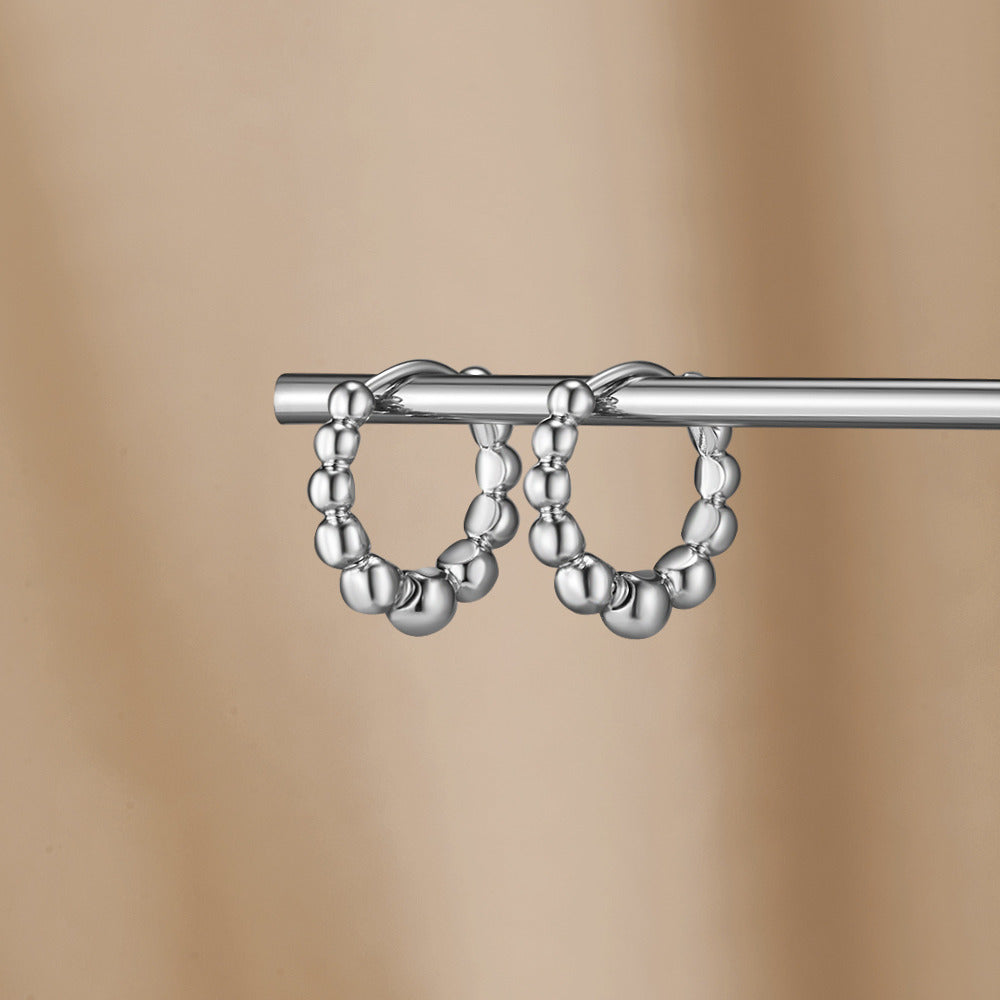 Boucles d’oreilles argentées Roma