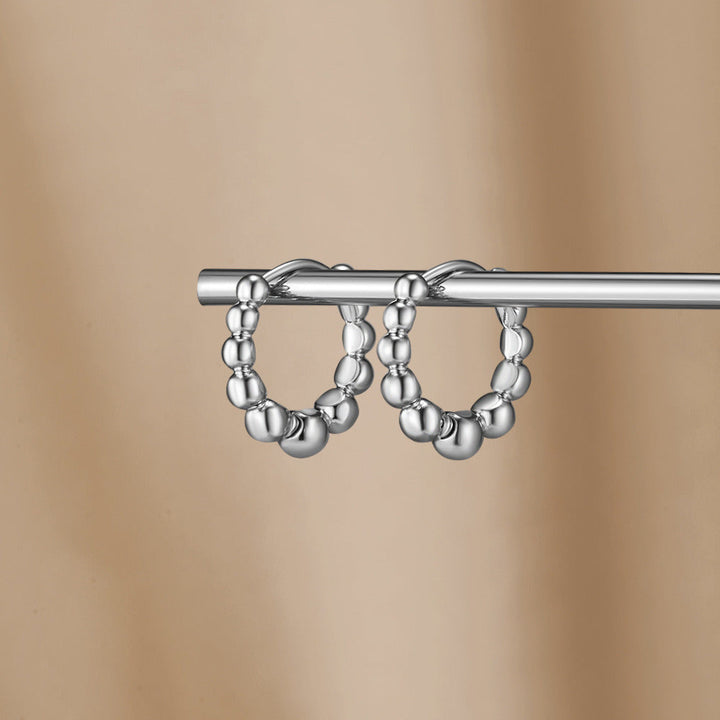 Boucles d’oreilles argentées Roma