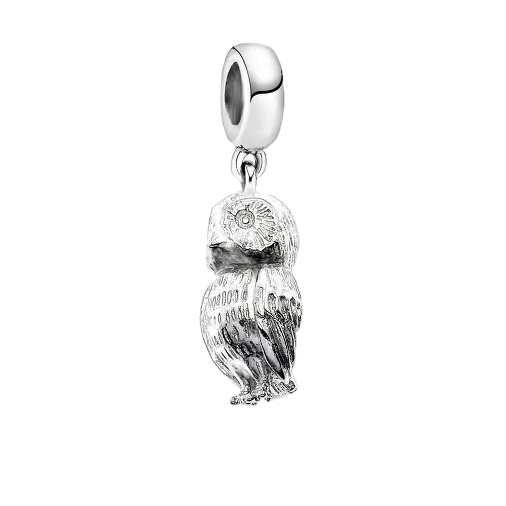 Charm Hibou en argent - Maison Perle
