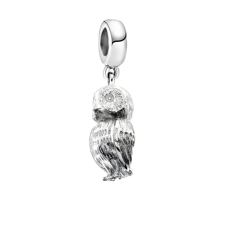 Charm Hibou en argent - Maison Perle