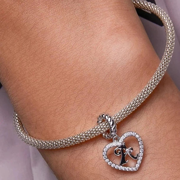 Charm Cœur Lettre A – Maison Perle
