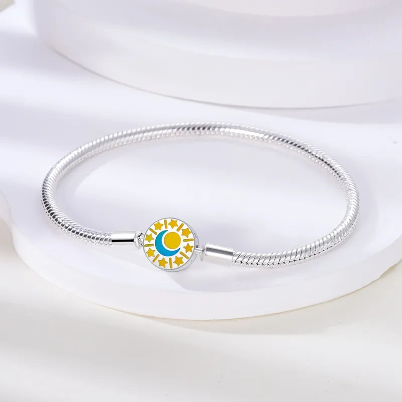 Bracelet avec Charms Soleil et Lune