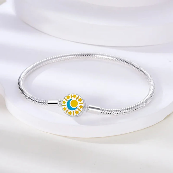 Bracelet avec Charms Soleil et Lune