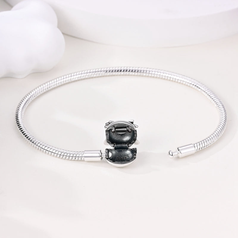 Bracelet avec Charm Tête de Chat