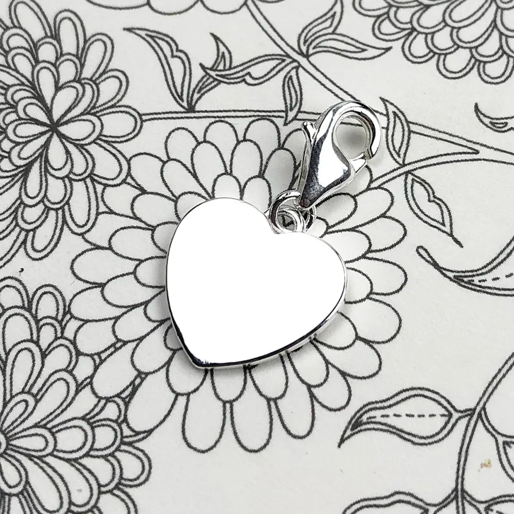 Charm Cœur en Argent – Maison Perle