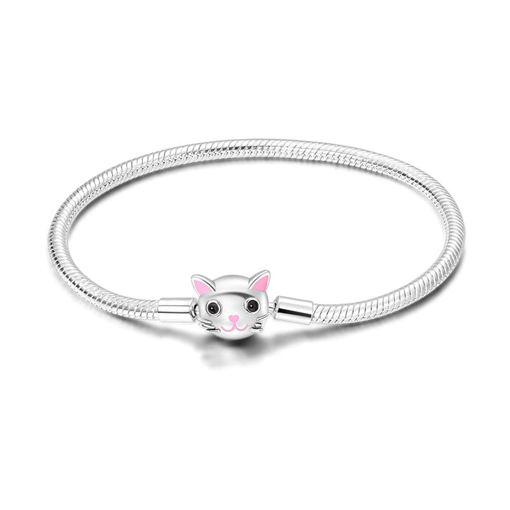 Bracelet avec Charm Tête de Chat