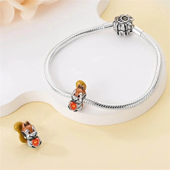 Charm Écureuil en argent - Maison Perle
