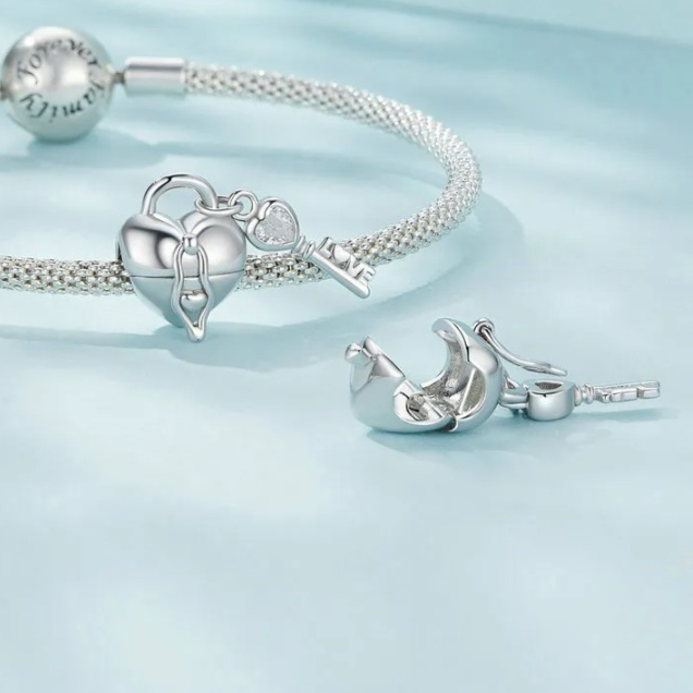 Charm Cœur et Clé – Maison Perle