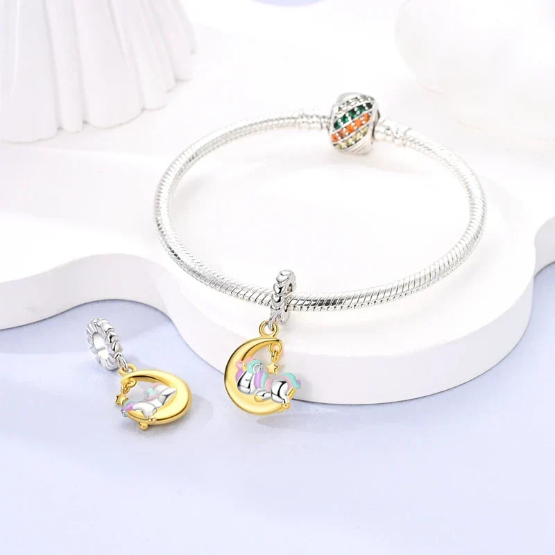 Charm Licorne doré - Maison Perle