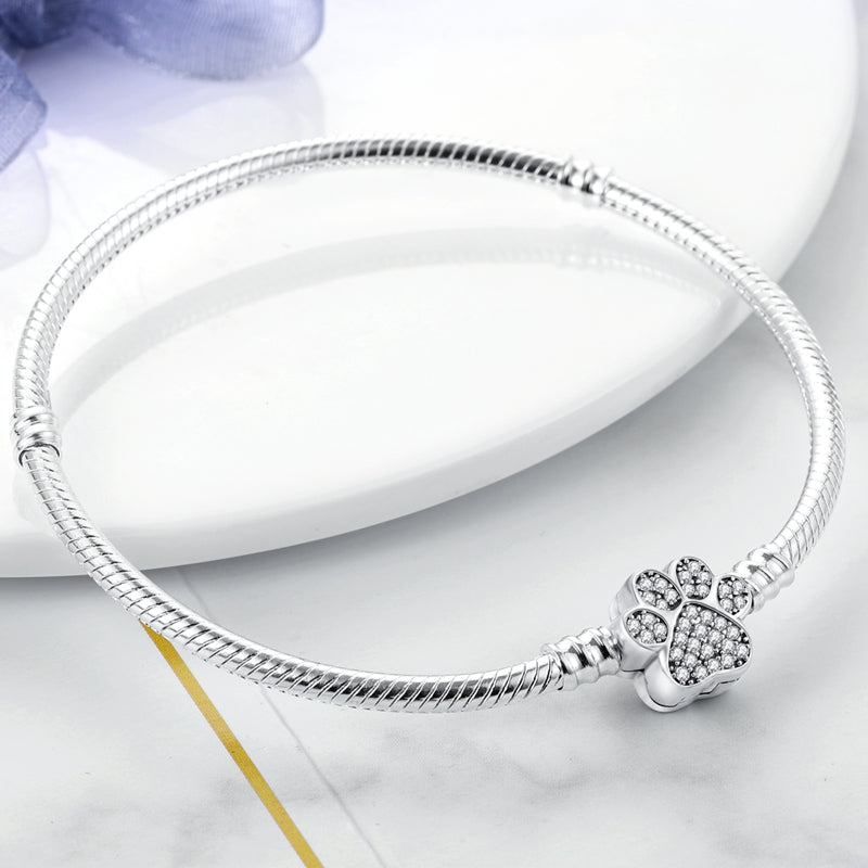 Bracelet avec Charm Empreinte de Chien